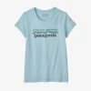 Patagonia Girls' Pastel P-6 Logo Organic T-Shirt Kids
